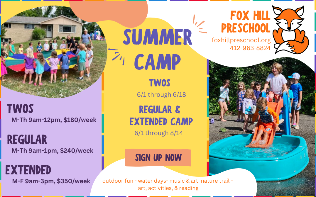 Fox Hill Preschool Summer Camp